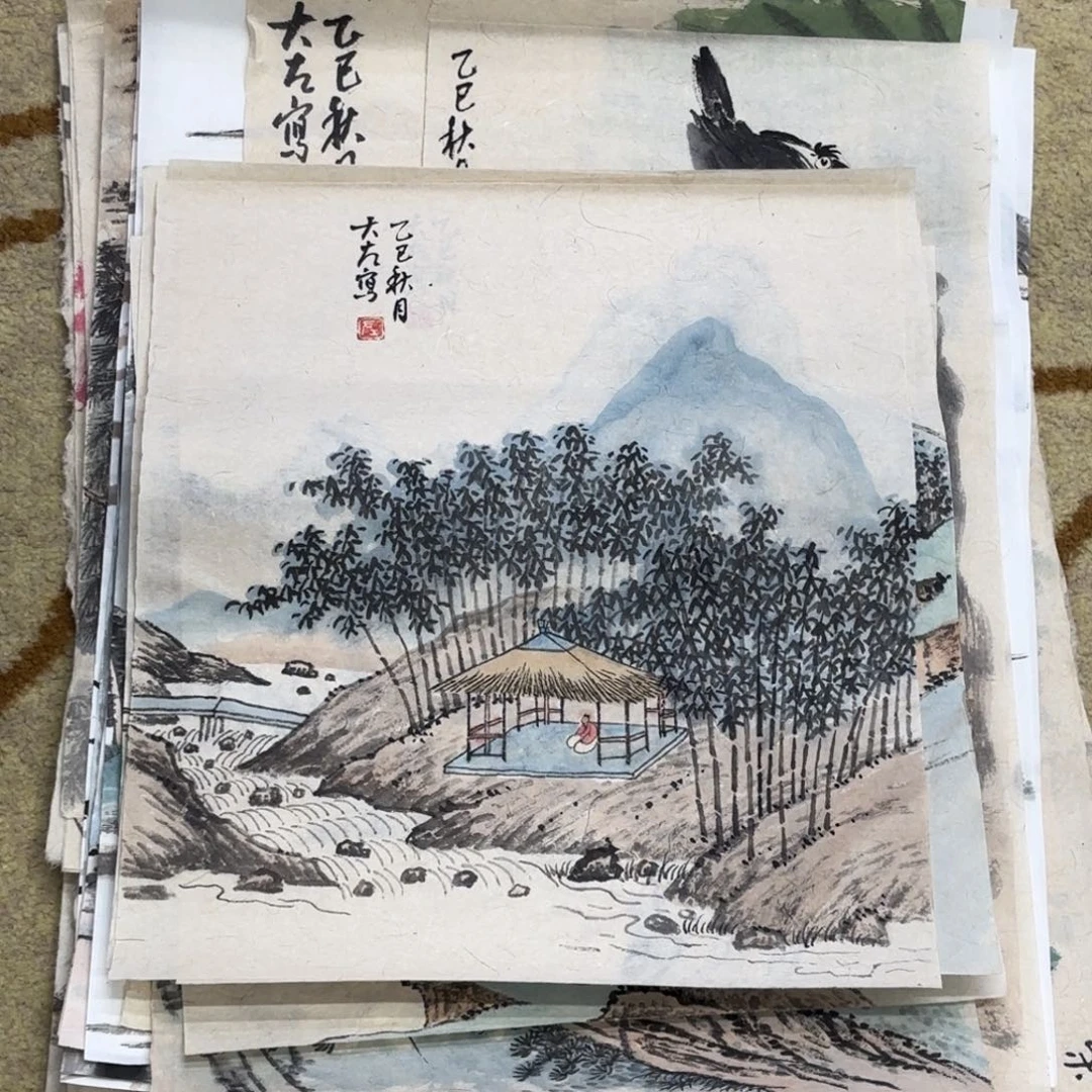 国画大左老师作品刘