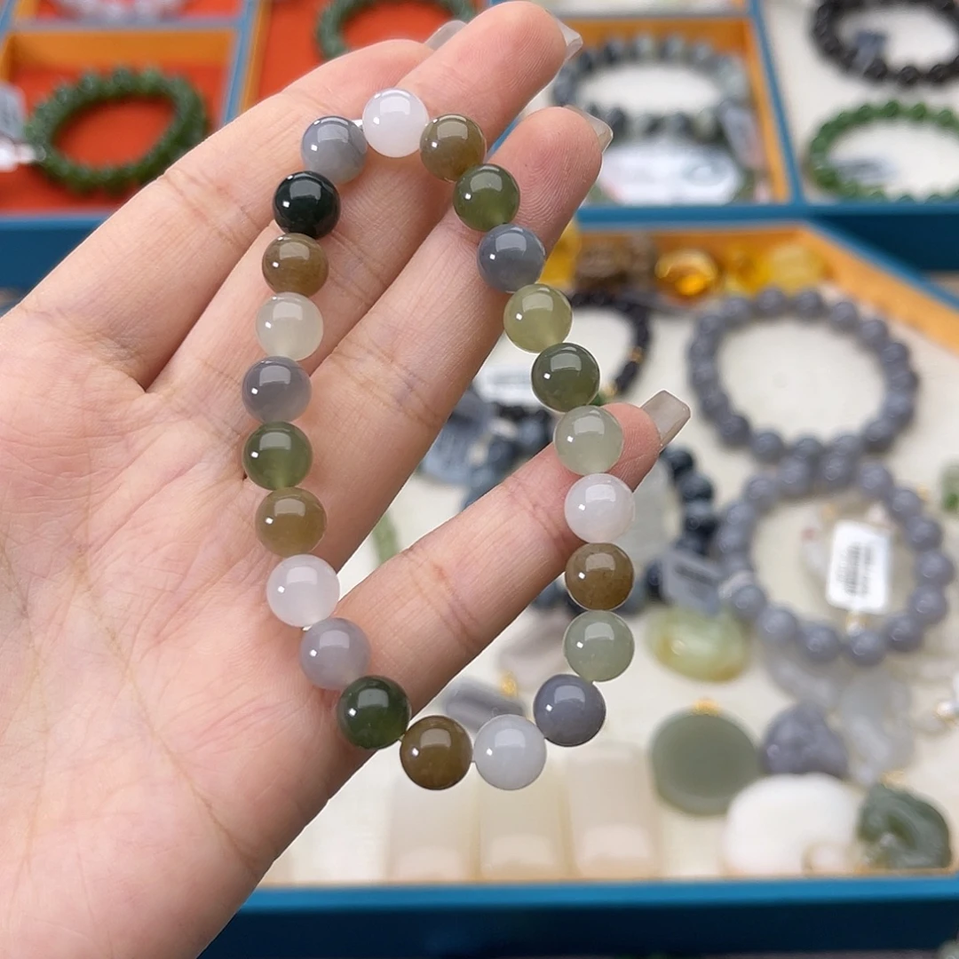 和田玉未镶嵌颈饰w47多宝8