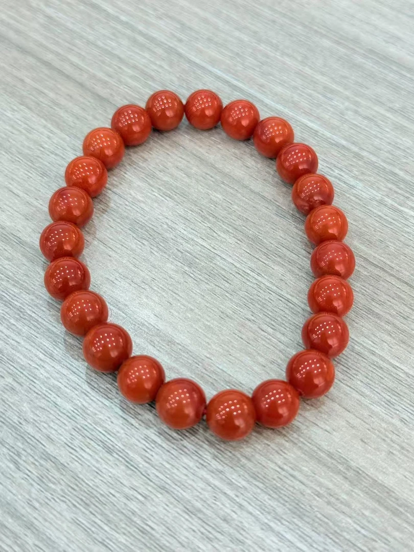 南红玛瑙末镶嵌颈饰20.42g卡8南红手串拍一发一