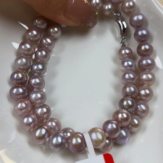 淡水珍珠颈饰银S925镶嵌