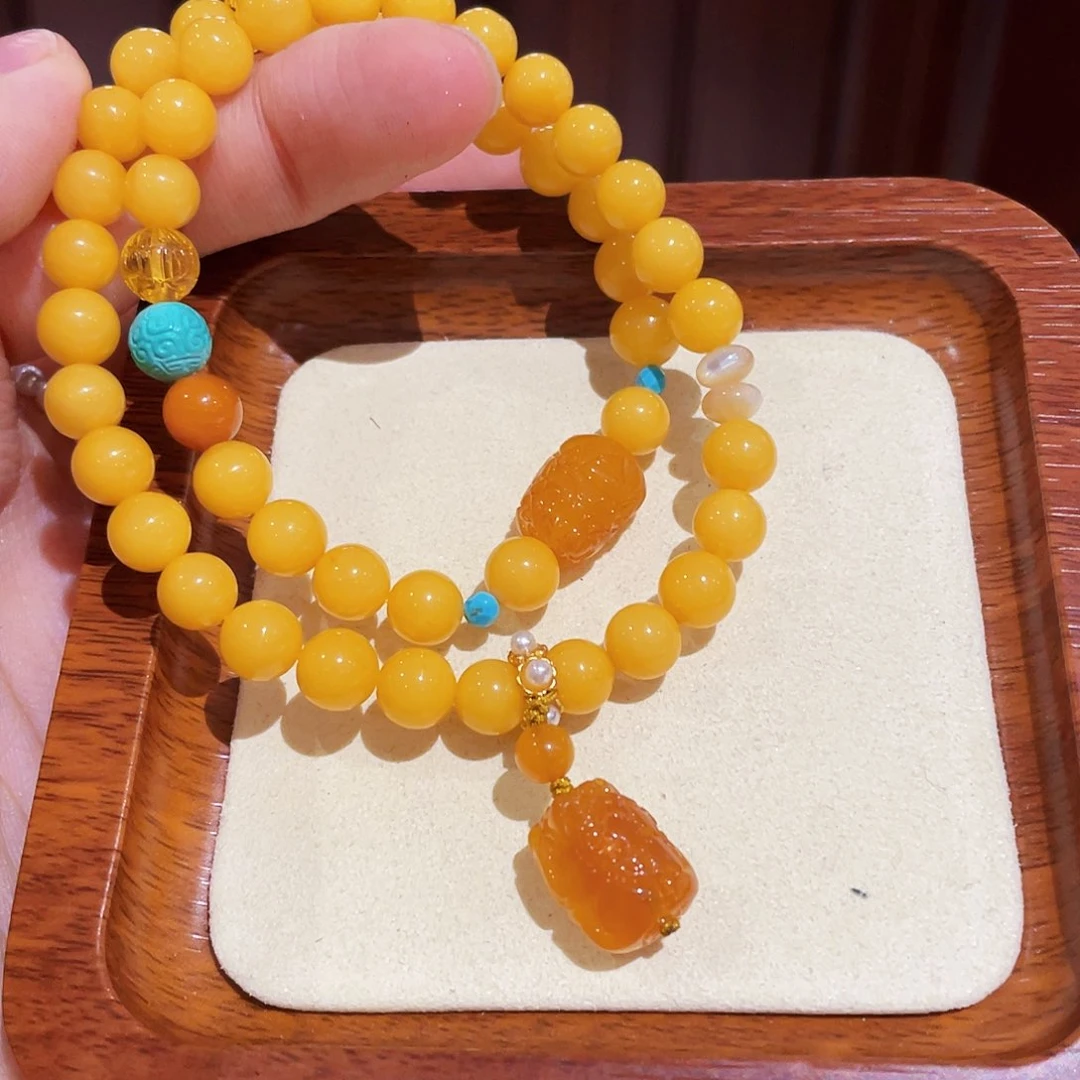 蜜蜡手链未镶嵌手串