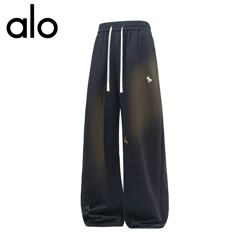 【奥特莱斯】秋季美式休闲刺绣休闲裤运动情侣卫裤裤子情侣款双十一