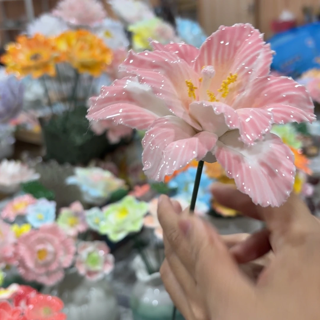 陶瓷花，20元发货，退款拉黑