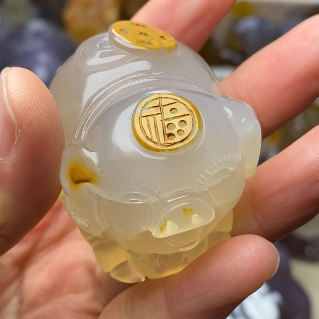 玛瑙/玉髓未镶嵌把件