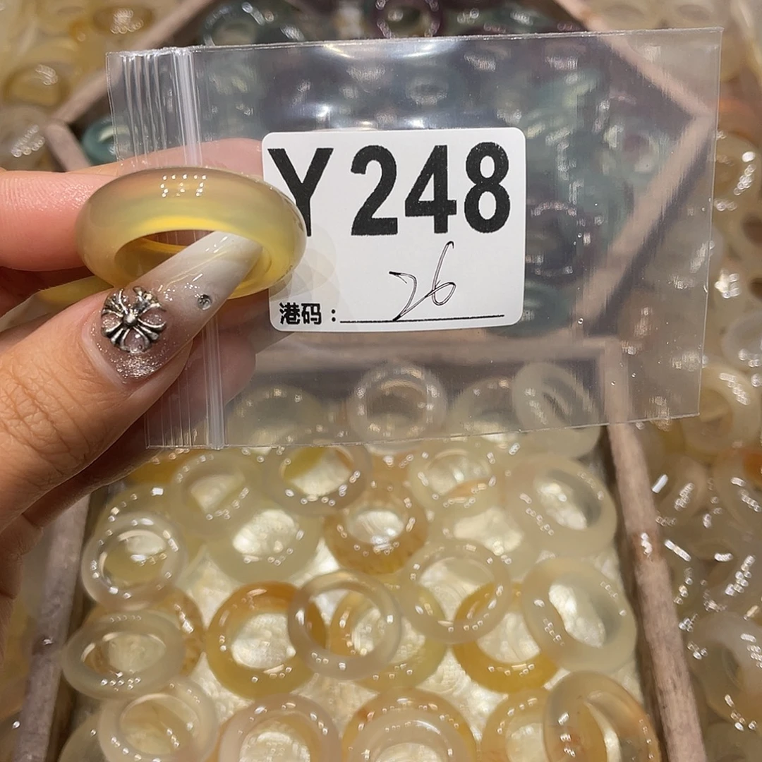 玛瑙/玉髓未镶嵌戒指248