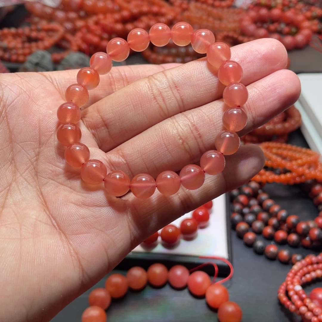 南红玛瑙手链未镶嵌