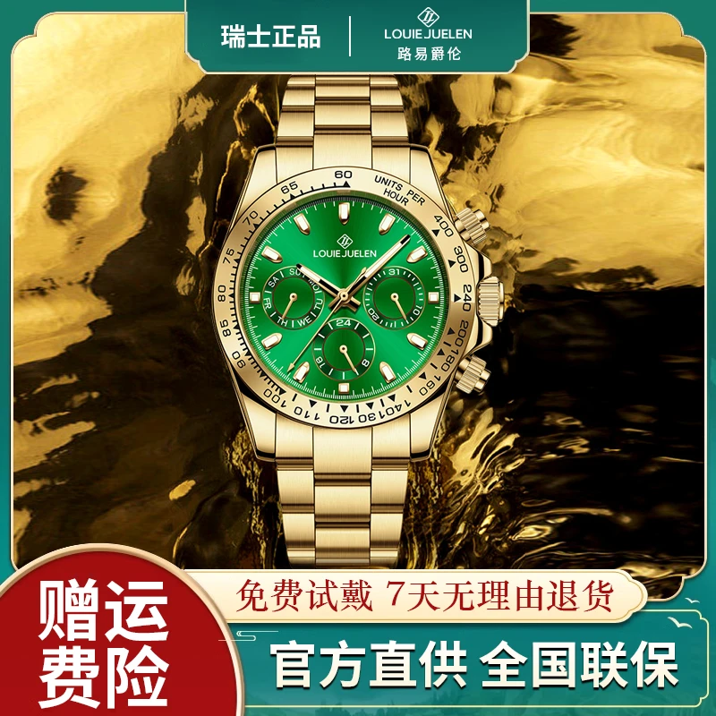 【绿金迪系列】100%全新-高奢典藏机械腕表zw