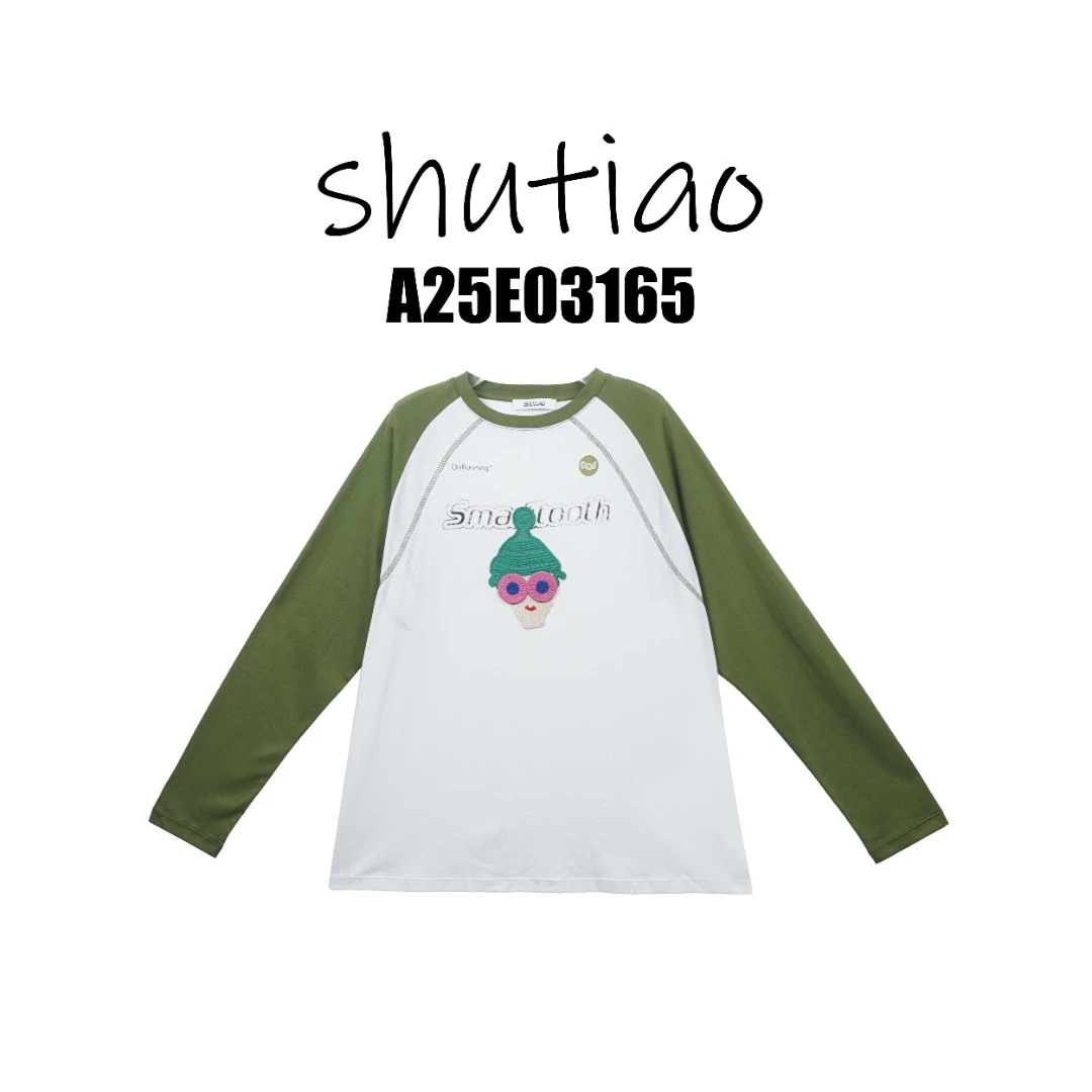 【SHUTIAO】2025夏季：新款小众设计款T恤A25E03165