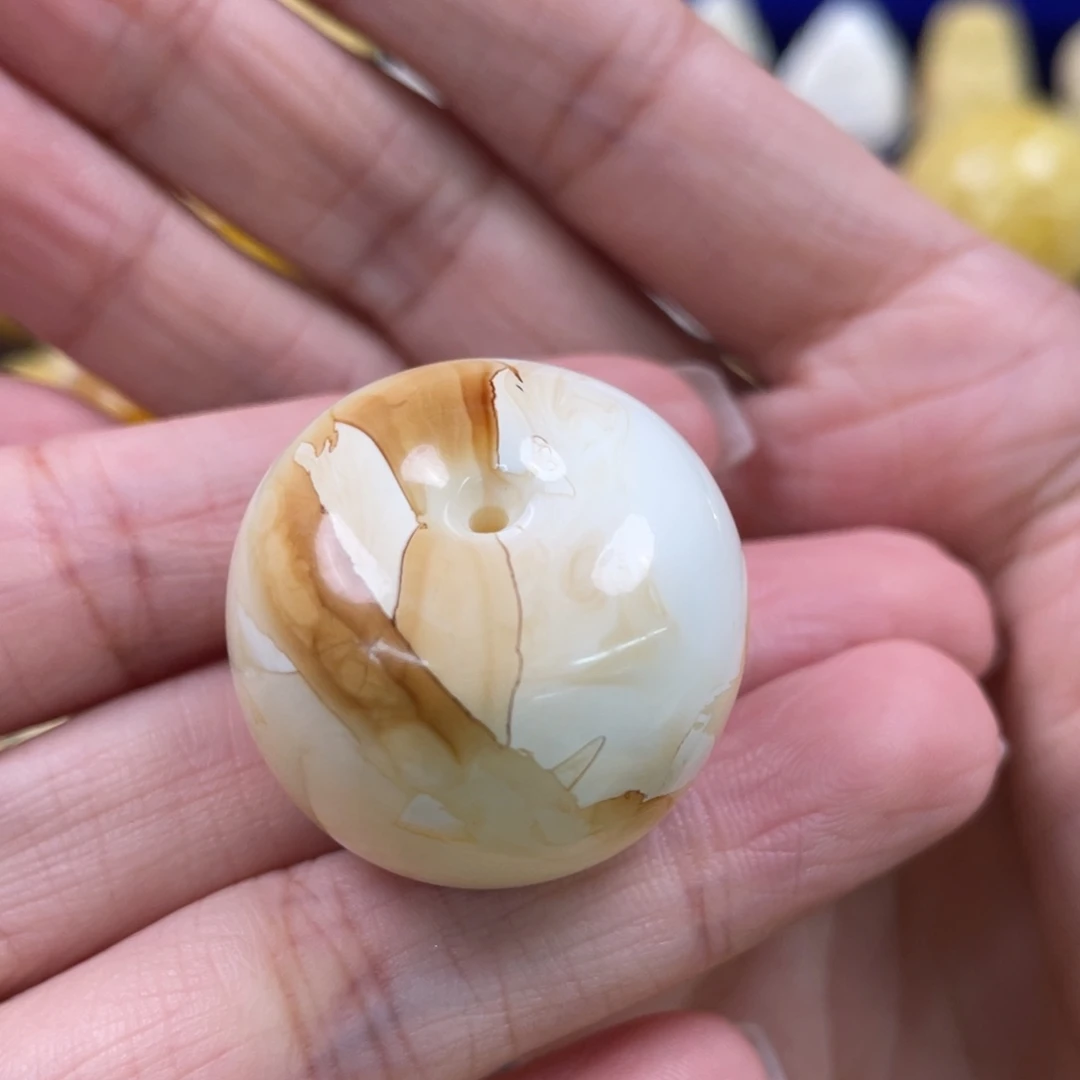 裸石蜜蜡未镶嵌琥珀蜜蜡扣子吊坠
