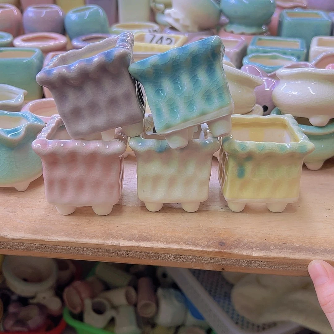 陶瓷花盆当场满12包邮