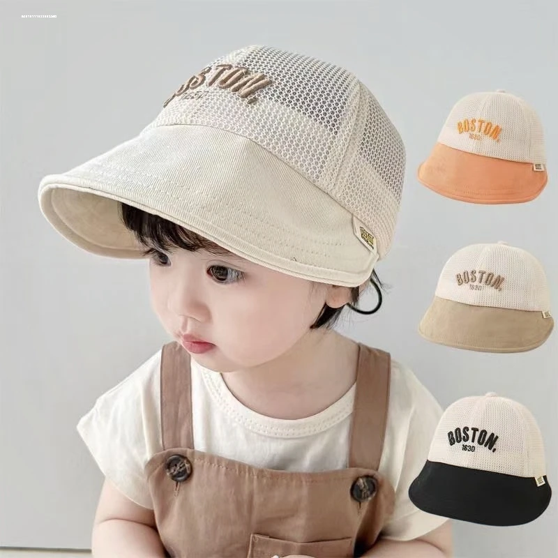 宝宝帽子夏季网眼鸭舌帽可爱洋气棒球帽薄款防晒遮阳帽婴儿奶嘴帽