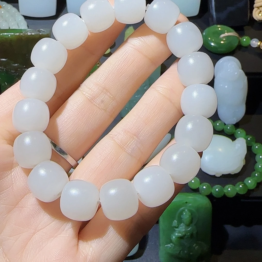 和田玉未镶嵌手链