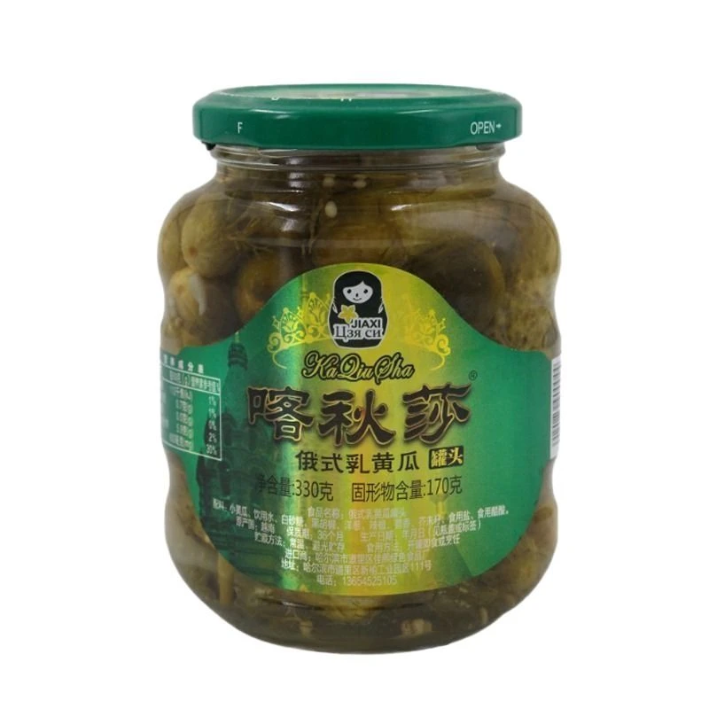 喀秋莎 俄式乳黄瓜罐头 330g/瓶