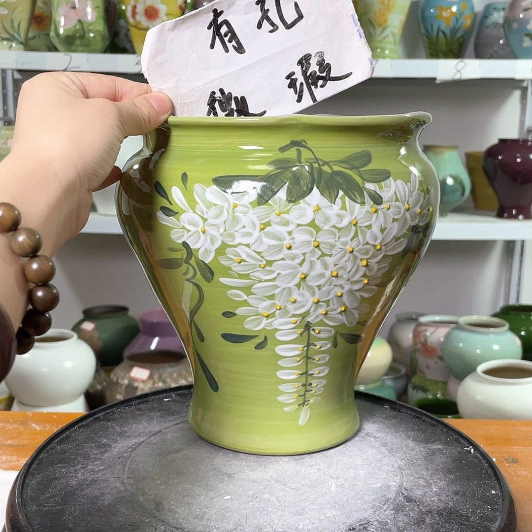 景德镇陶瓷花盆花器暇256