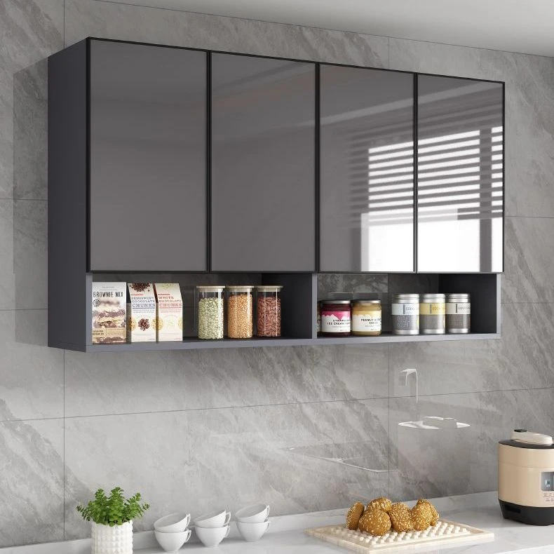 【厂家直销】太空铝实木厨房吊柜壁挂式橱柜餐厅多功能收纳储物柜