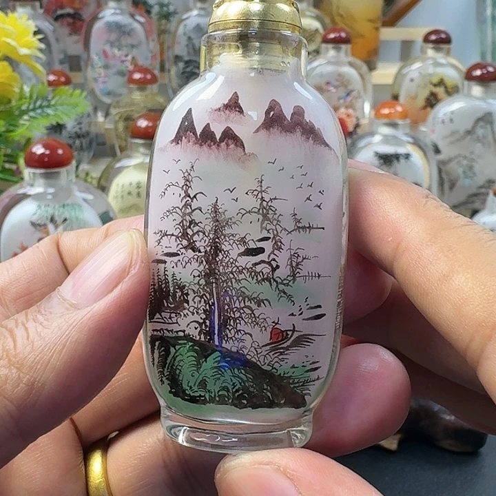 非遗手工鼻烟壶内画工艺品包邮