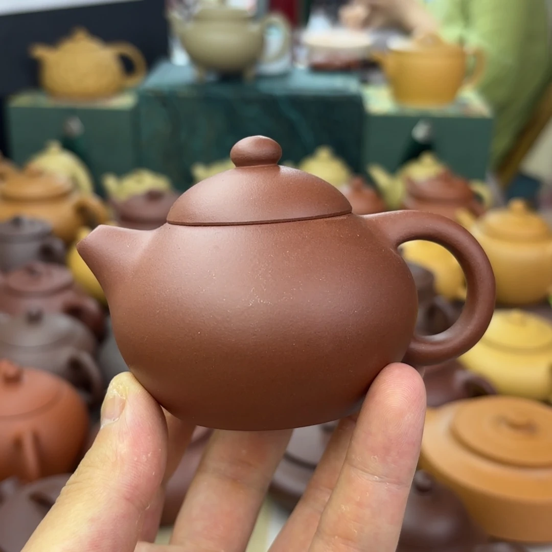 茶壶紫砂微瑕 文旦 紫泥 120cc