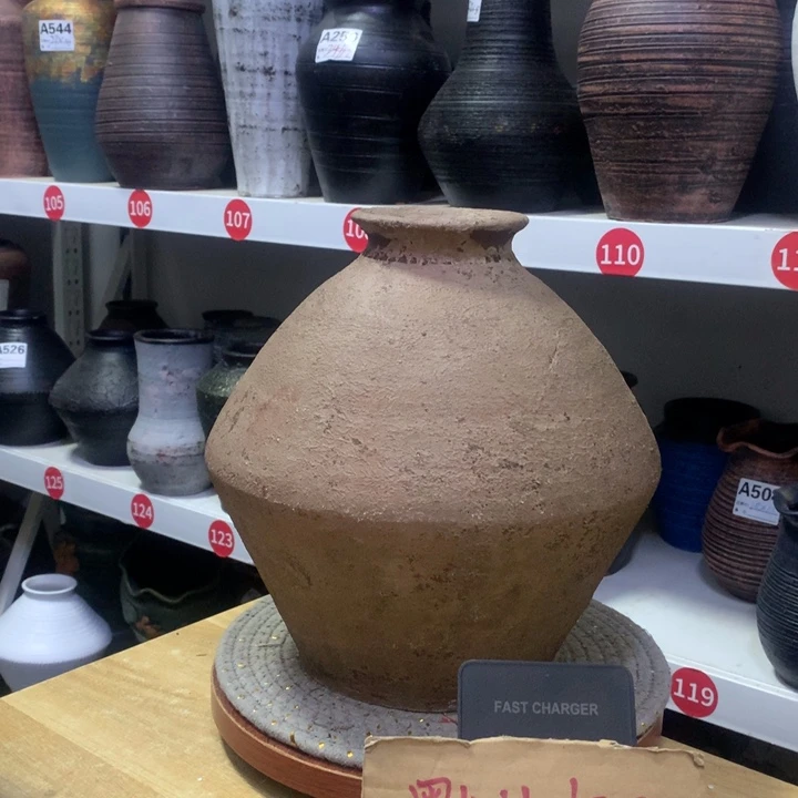 【闪购商品】红陶默认打孔.无孔备注.高26，口9