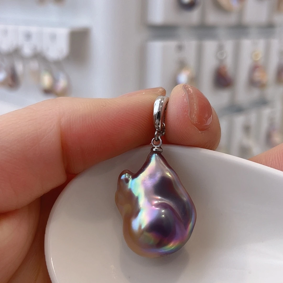 淡水珍珠颈饰银S925镶嵌李*平