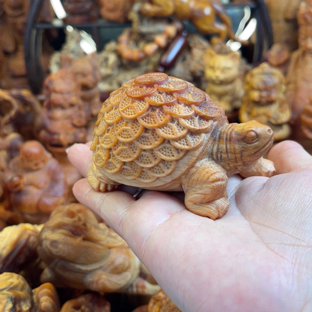 只***子松木（琥珀木）无事牌金钱龟