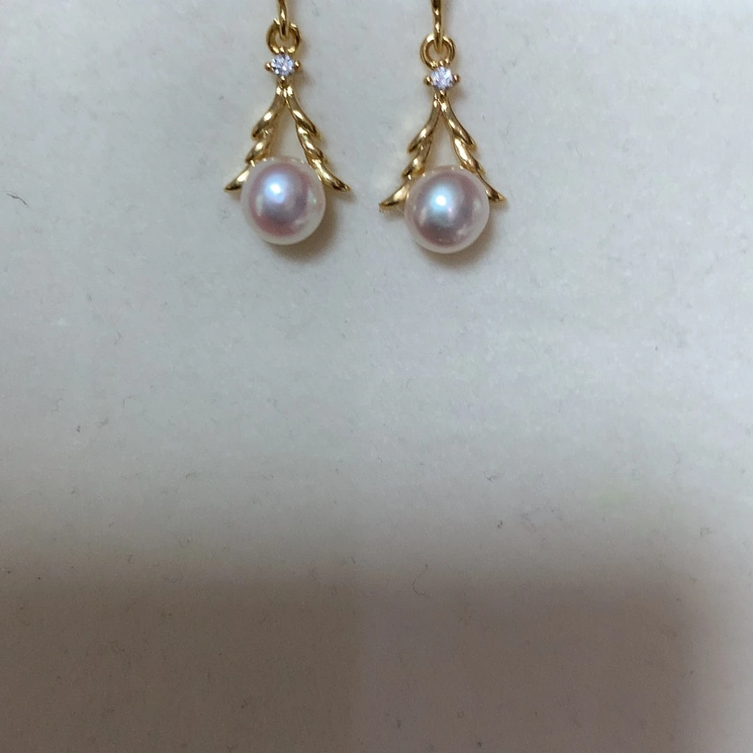 淡水珍珠耳饰合金