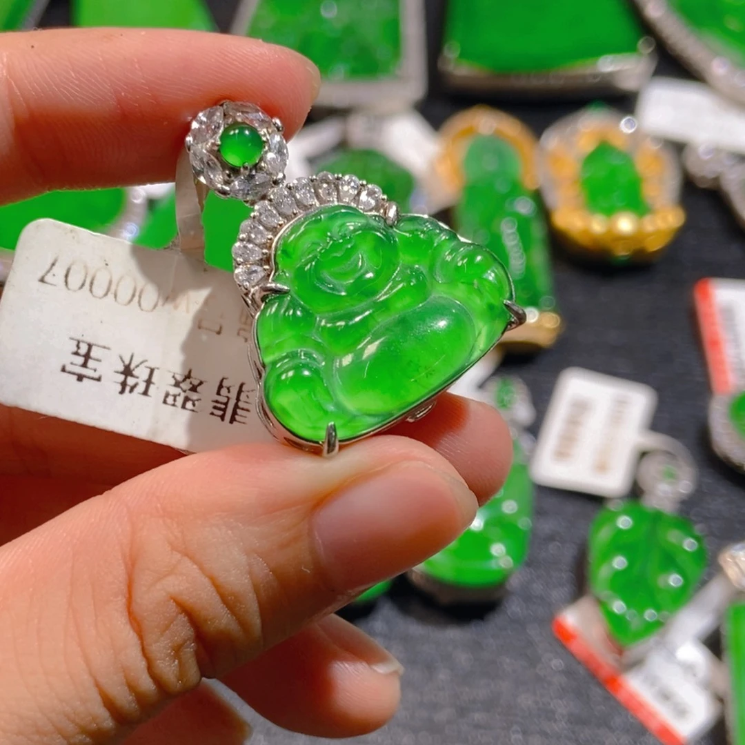 翡翠未镶嵌吊坠(不含链)