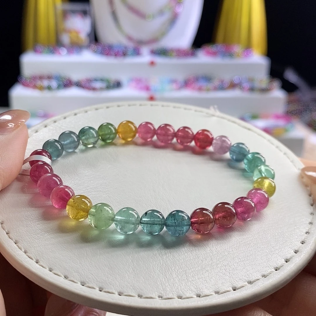 未镶嵌手链碧玺～**～荧光 无鉴赏期