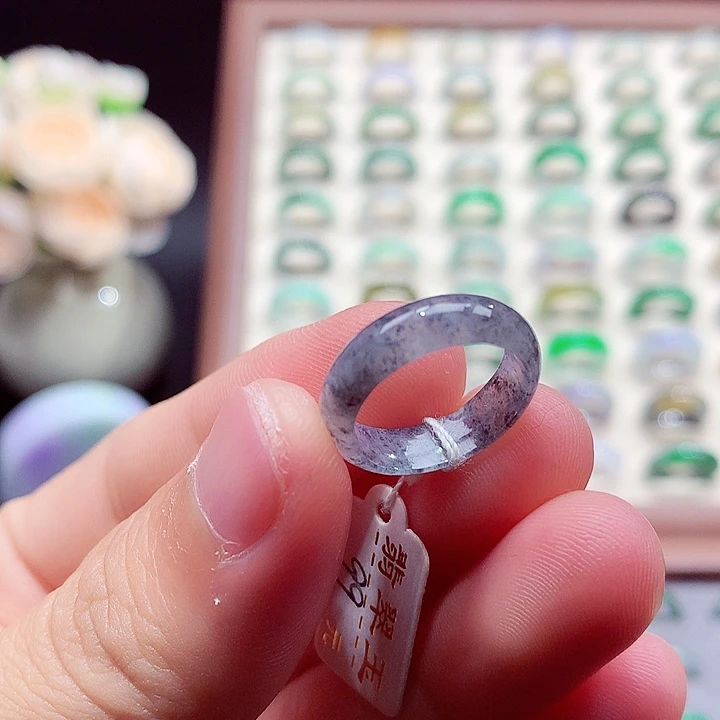 翡翠未镶嵌戒指9-10号