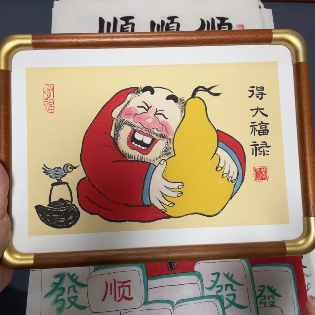 国画禅意画纯手绘作品