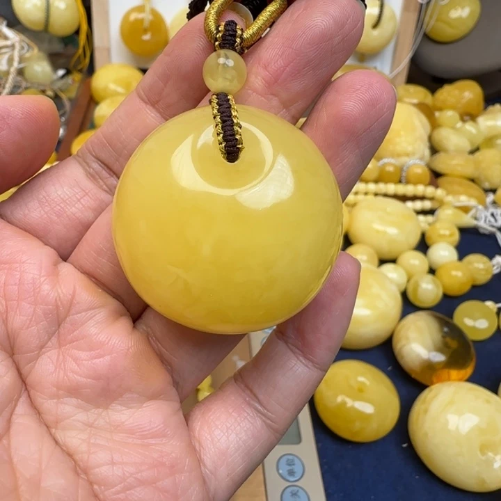 蜜蜡未镶嵌颈饰天然蜜蜡