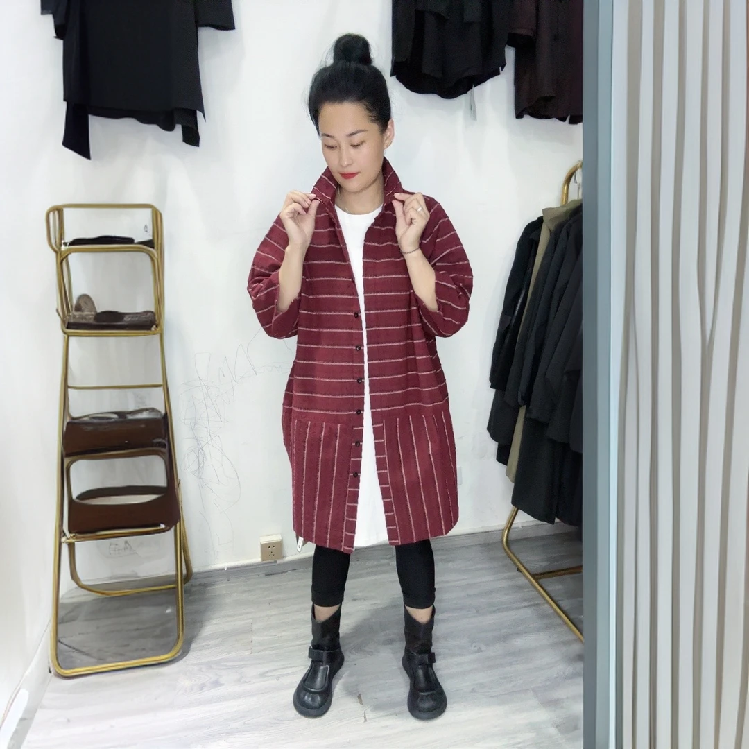 新款休闲外套中长款906