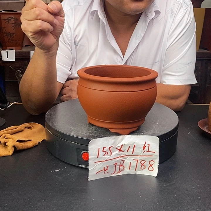 紫砂花盆货号一只JB1788
