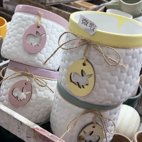 多肉绿植陶瓷花盆9.9包邮