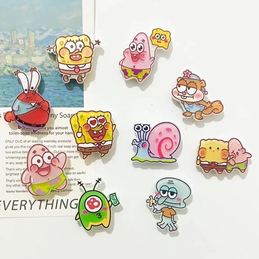 【海绵宝宝冰箱贴】亚克力冰箱贴装饰品树脂可爱卡通