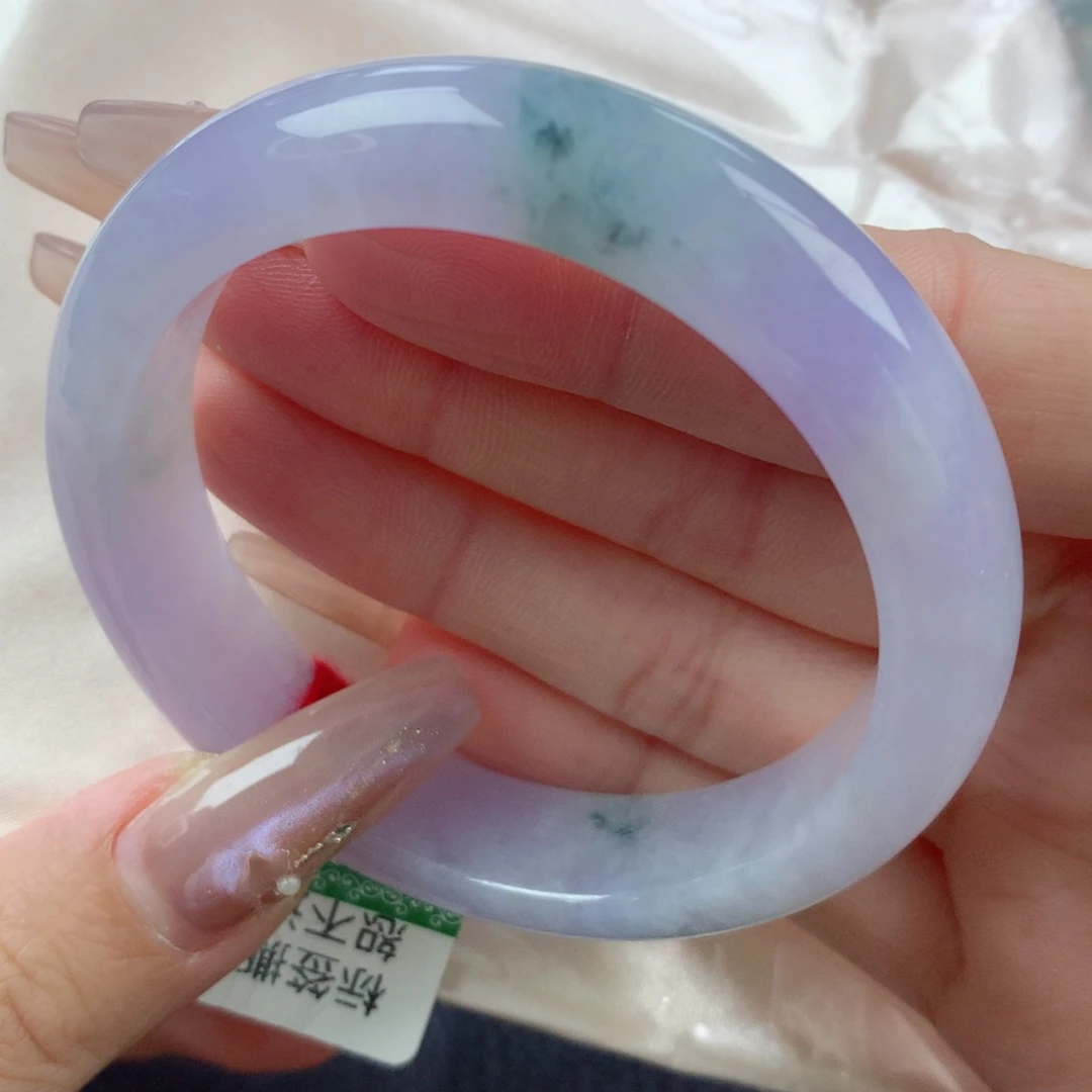 未镶嵌手镯翡翠缅甸天然翡翠A货53.7