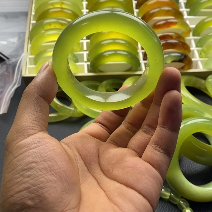 蛇纹石玉合金手镯56