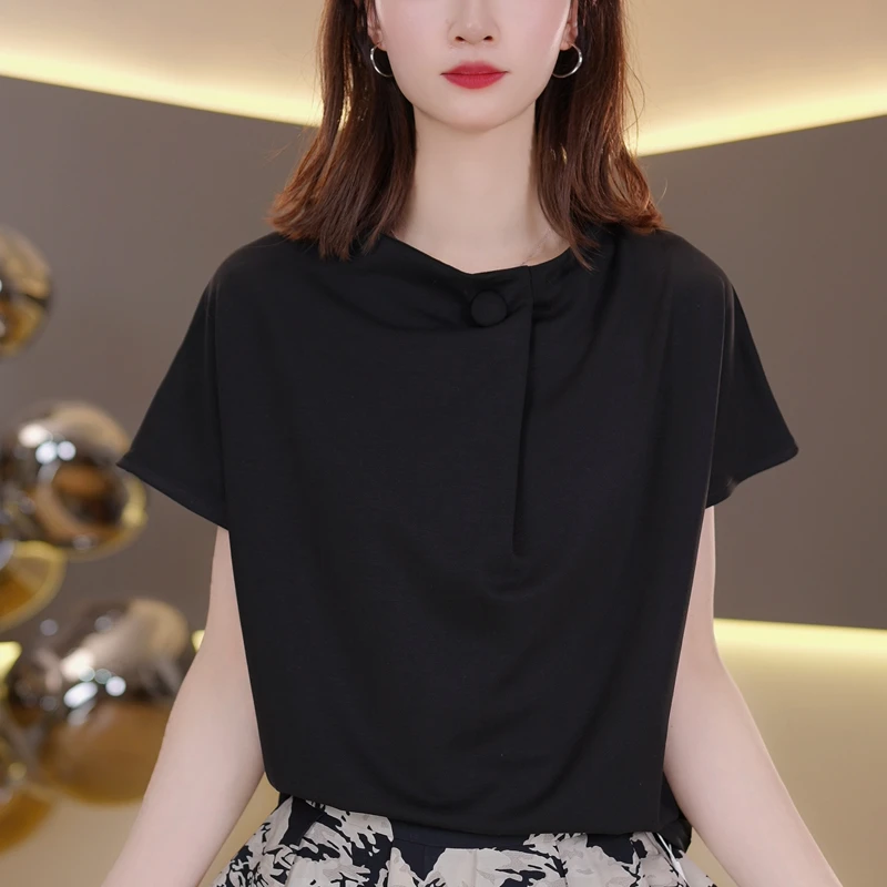 气质设计款短袖T恤女2025夏季新款小衫洋气显瘦