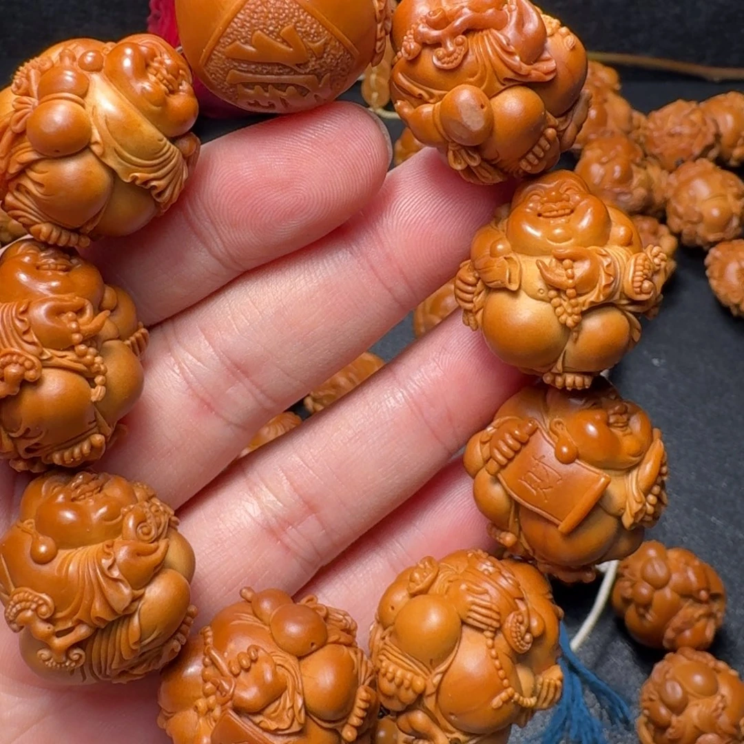 大***子橄榄核手串/手链弥勒