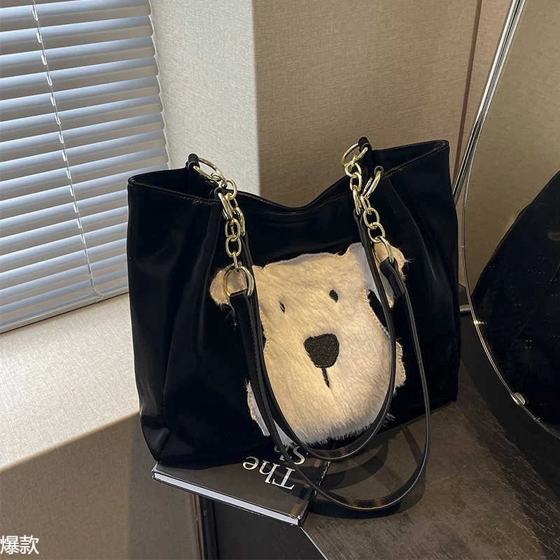 艾米兔女包2025新款潮流简约韩版小众设计洋气休闲单肩托特包