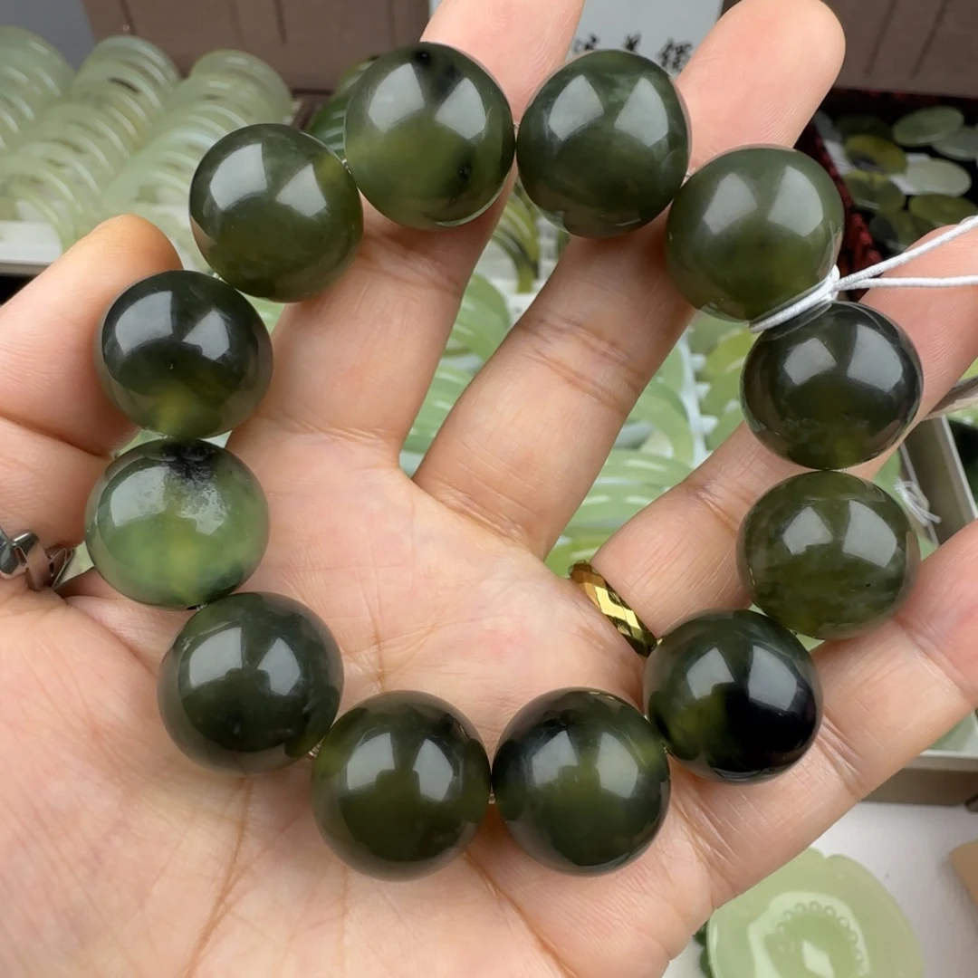 蛇纹石玉未镶嵌手链