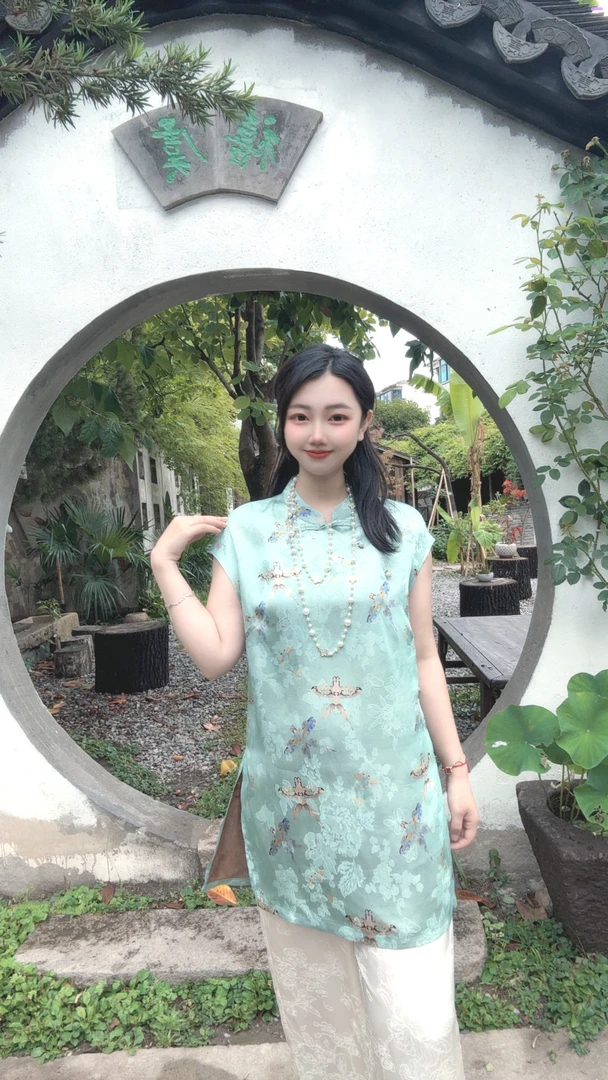 m【69683】新中式中国风上衣马甲显瘦高定气质时尚女士无袖上衣