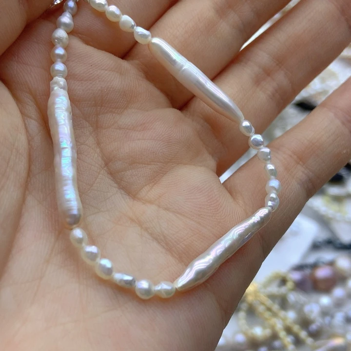 淡水珍珠钛钢颈饰