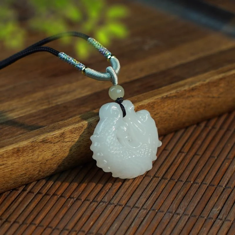 【香掌柜】和田玉鱼化龙吊坠（发一件）