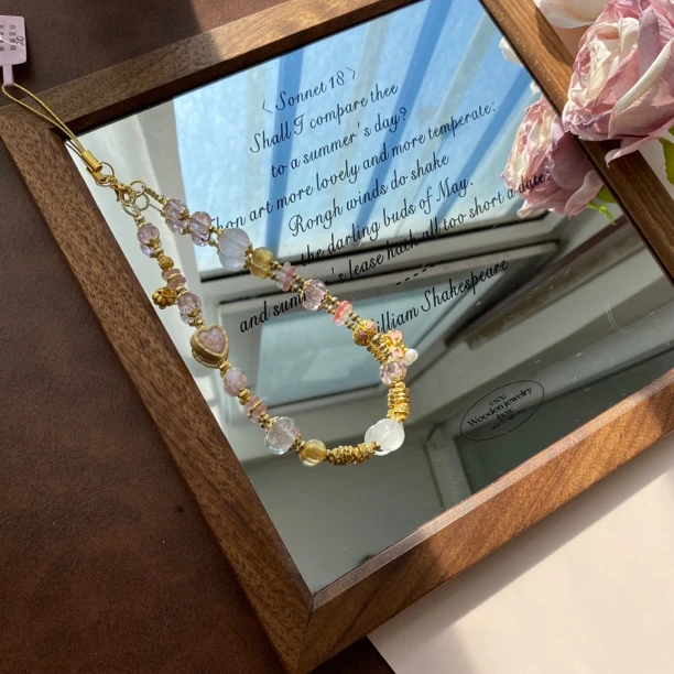 2796粉水中式小众原创手机链