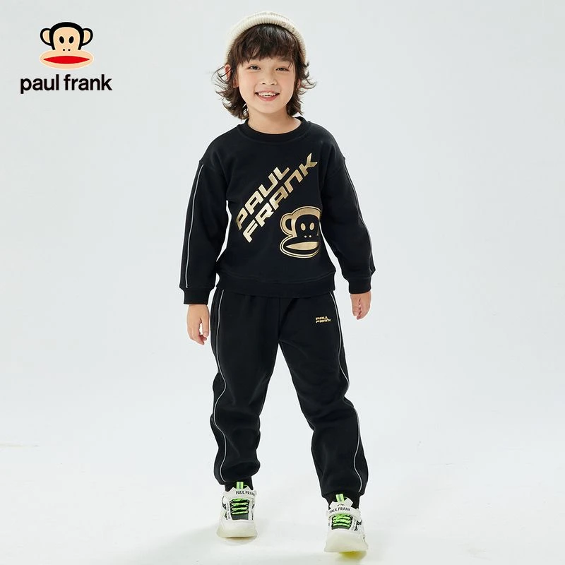 大嘴猴3 儿童圆领套装加绒 PFCSU224563F