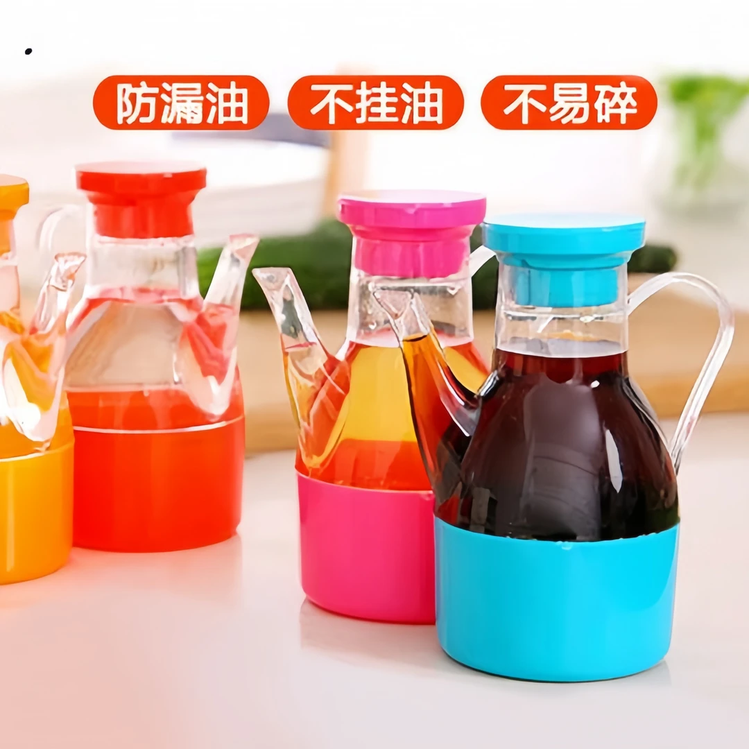 厨房用品塑料油壶醋壶家用倒油瓶酱油瓶醋瓶子油罐调料调味壶防漏