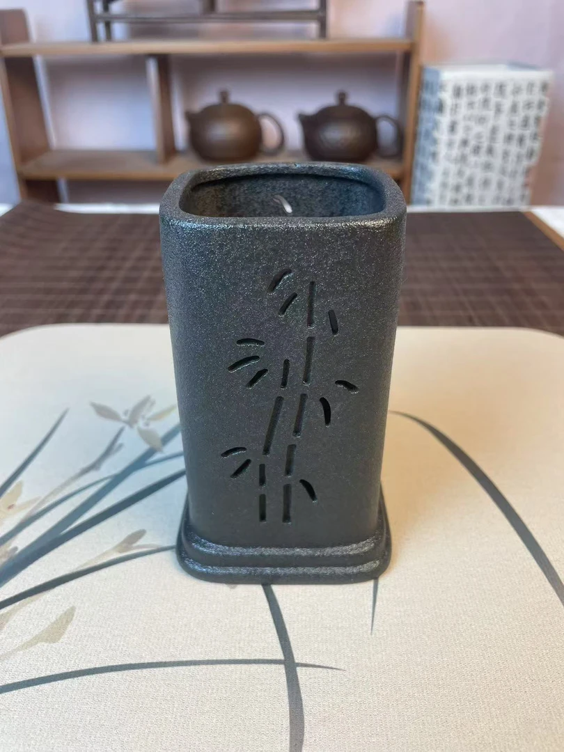 黑陶茶道六君子收纳筒泡茶工具茶道刮茶水神器茶道六君子整套