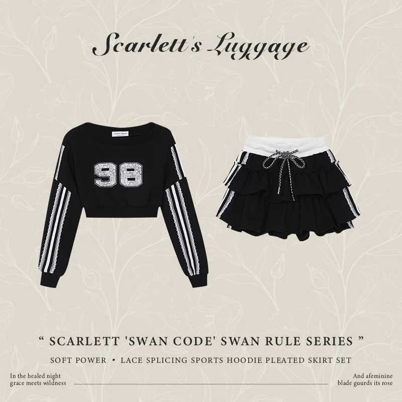 Scarlett‘SwanCode’天鹅法则系列柔软力量蕾丝拼接运动 其他外套