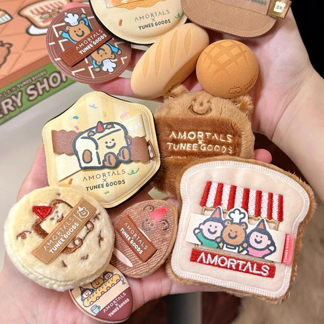 尔木萄绒绒散粉扑面包系列丝绒定妆粉饼扑可爱设计正品