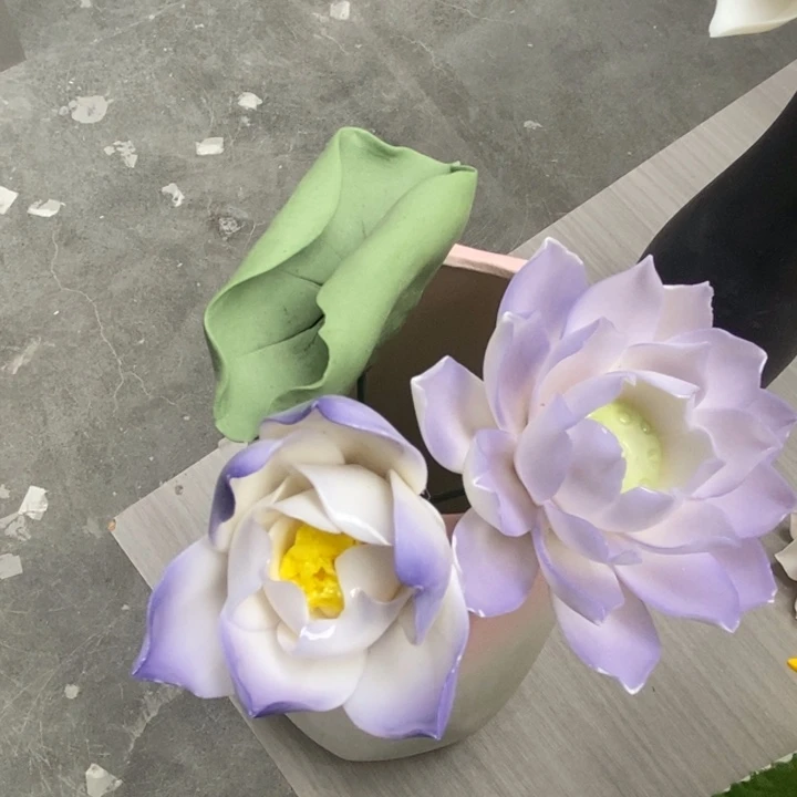 陶瓷手工制作陶瓷花
